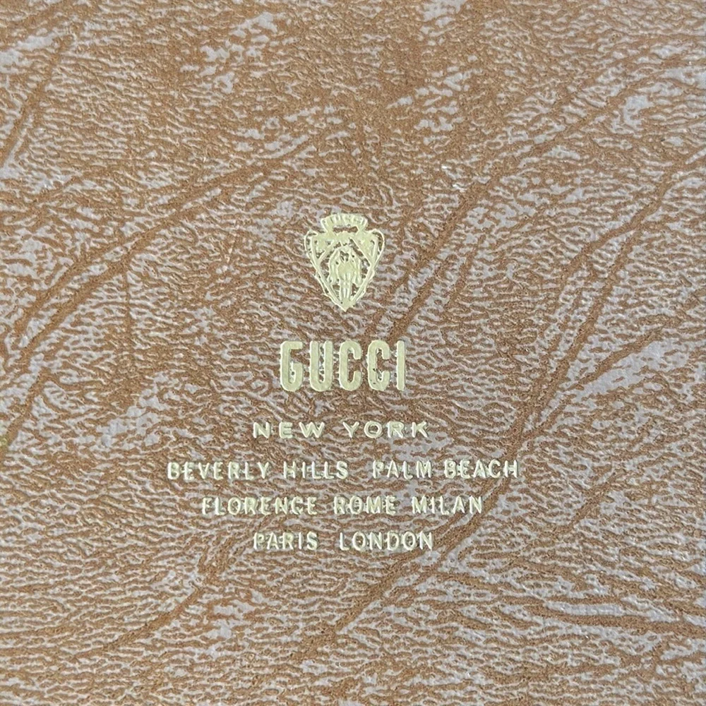 Gucci Vintage Sales Box with Original Tissue Receipts 70s